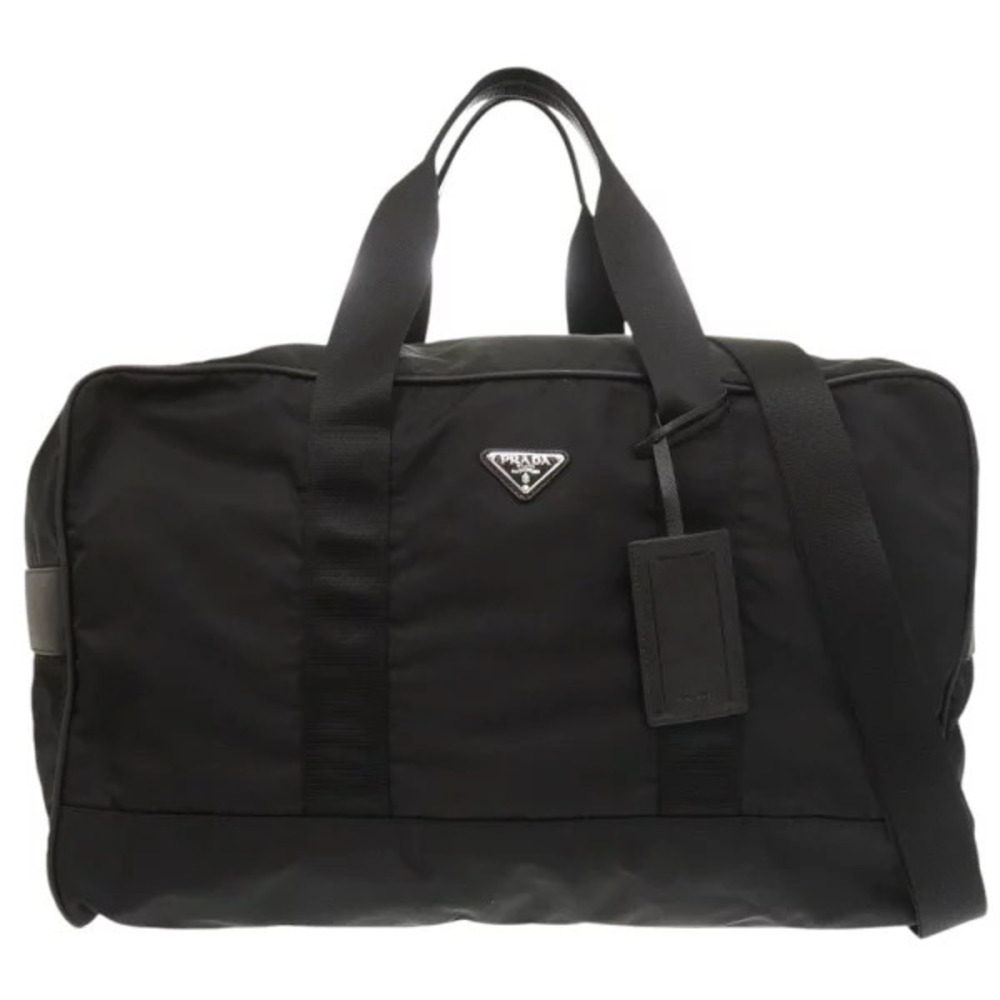 Prada black Boston bag